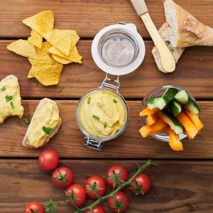 Cream cheese dip with roasted peppers