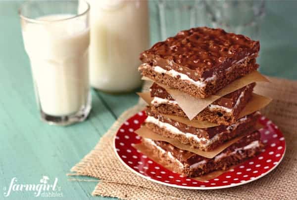 Image of Double Chocolate Marshmallow Crispy Bars