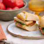 Tofu Caprese Baguette Sandwich