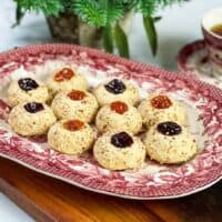 Christmas Thumbprint Cookies