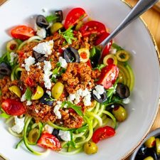 Turkey Bolognese Greek-Style (Low-Carb, With Video)