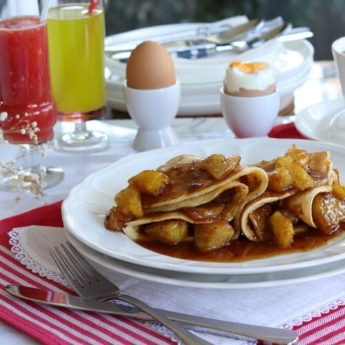 Buttermilk Pancakes with Caramelized Pineapple