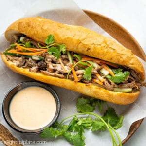 Slow Cooker Vietnamese Pulled Pork Banh Mi