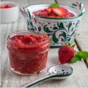 Strawberry-Rhubarb-Mint Compote