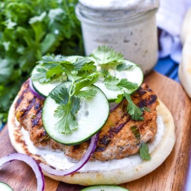 Grilled Tandoori Chicken Burgers