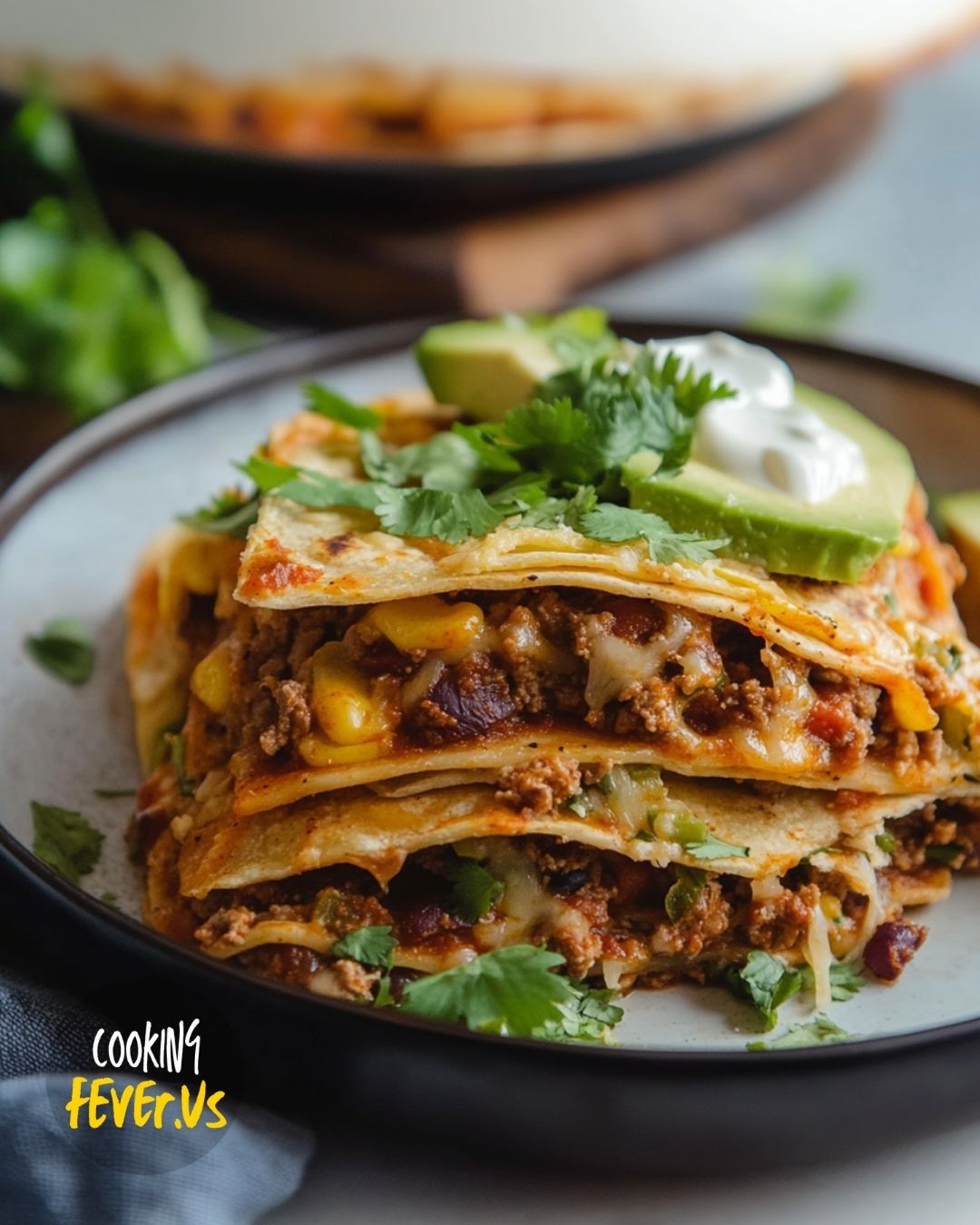 Deconstructed Beef Enchilada Casserole