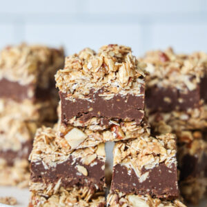 Oatmeal Fudge Bars (Vegan & gluten-free)
