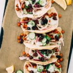 Falafel Spiced Chickpea Wraps