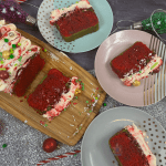 Christmas Marble Loaf Cake
