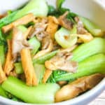 Tofu Skin and Bok Choy Stir Fry