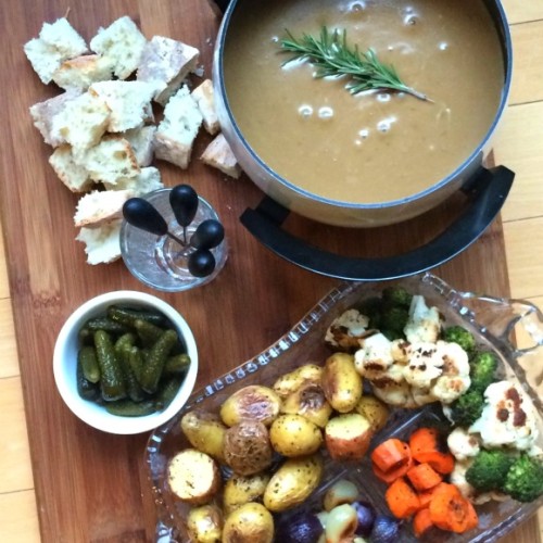 Cheddar Stout Fondue