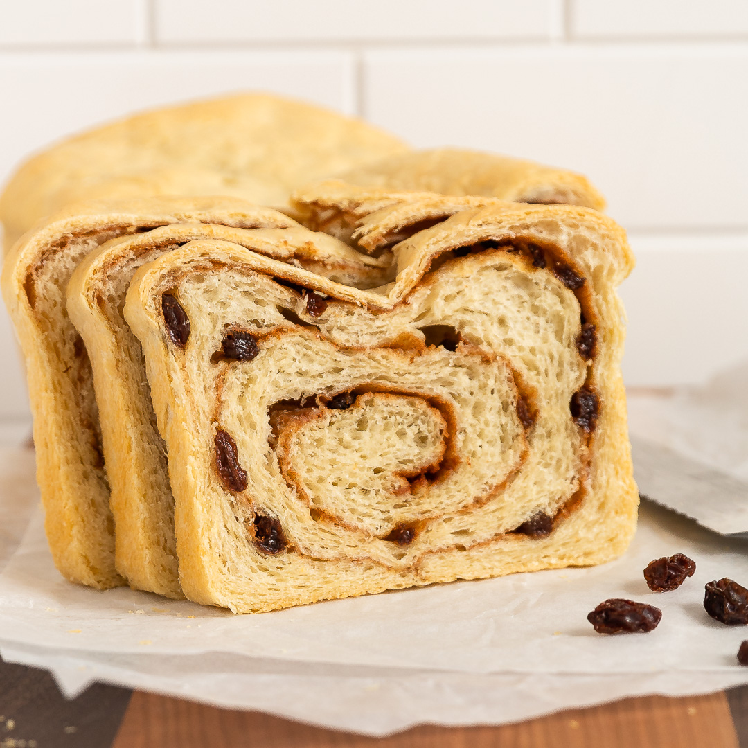 Vegan Cinnamon Raisin Sourdough Bread