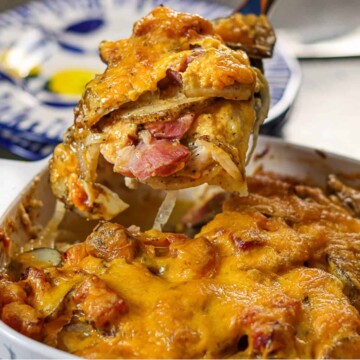 Ham Au Gratin Potatoes easy, fast, delicious