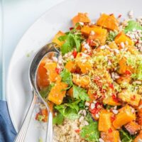 Lime, Chili and Roasted Pumpkin Quinoa Salad