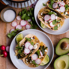 Salsa Verde Chicken Tacos