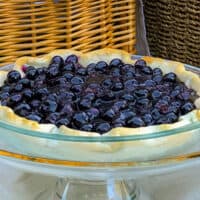 Open Face Blueberry Pie: Fresh and Easiest Pie Ever