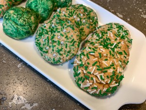 Green Sprinkle Cookies