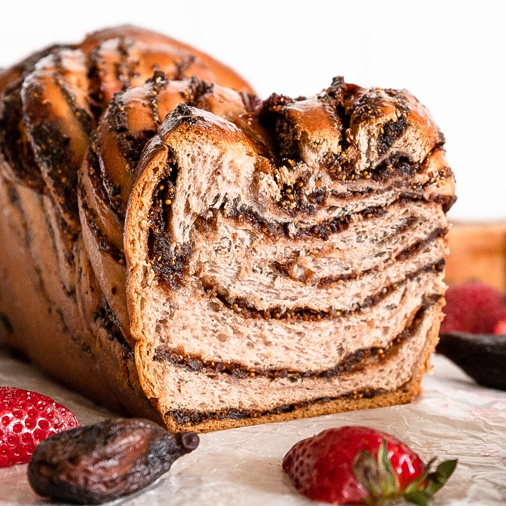 Strawberry Fig Babka