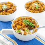 Gluten Free Turkey Pot Pie with Stuffing Crust