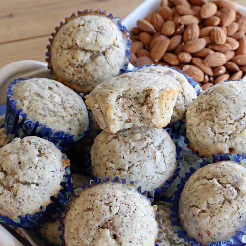Gluten Free Almond Poppyseed Muffins