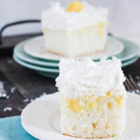 Pina Colada Poke Cake