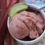 Lime Thyme Rhubarb Sorbet