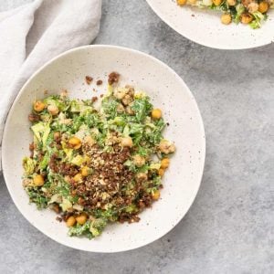 The Ultimate High Protein Vegan Caesar Salad
