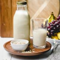 5 Minute Homemade Oat Milk Recipe