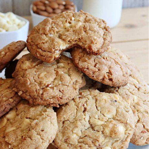 White Chocolate Almond Cookies