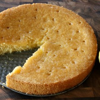 Vegan Gluten Free Polenta Eggless Lemon Cake