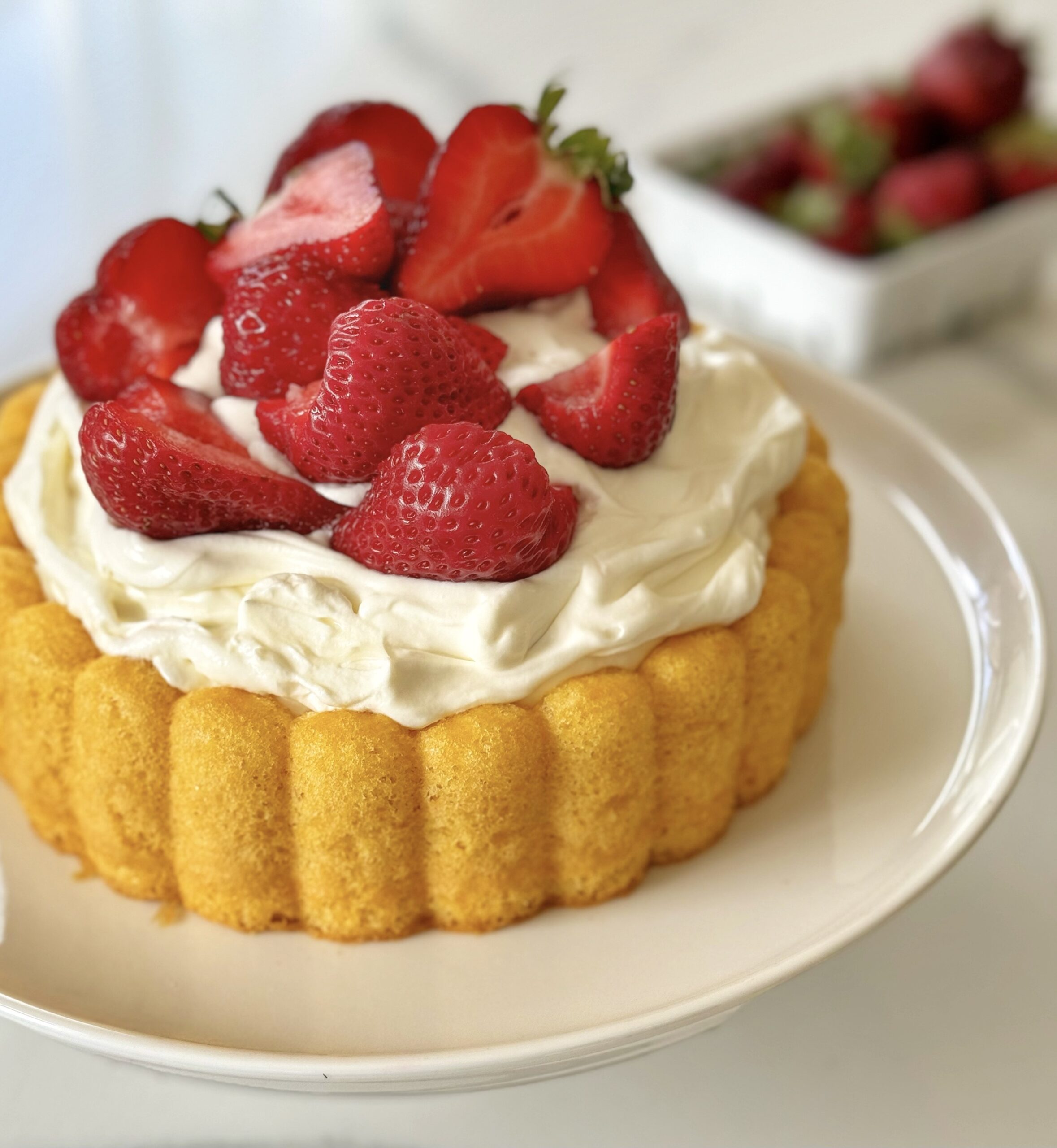 Strawberry Shortcake Charlotte Cake