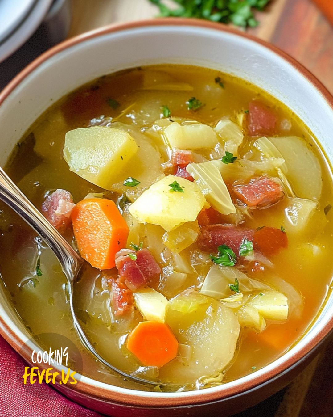 Irish Bacon, Cabbage, and Potato Soup