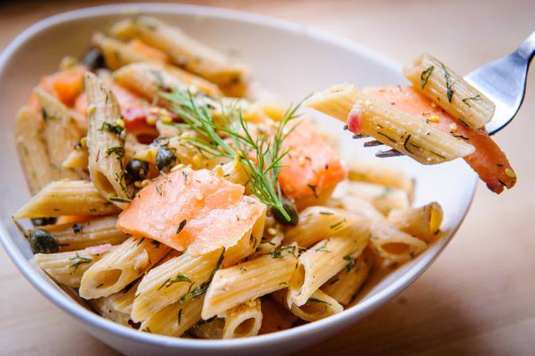 NYC Smoked Salmon "Everything Bagel" Penne Pasta