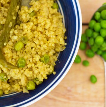 Quinoa peas pulao