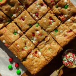 Chewy Christmas Cookie Bars