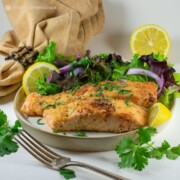 Almond Flour Crusted Salmon
