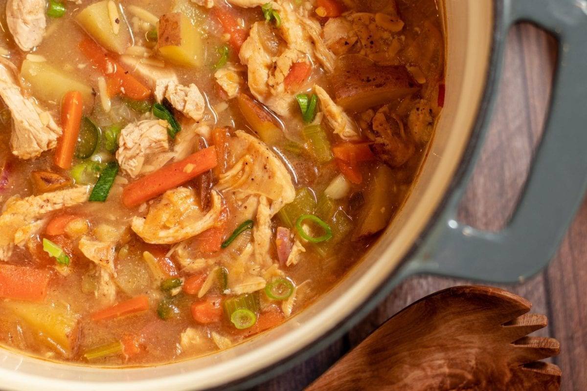 Chicken & Chickpea Rice Soup