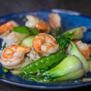 Garlic Ginger Shrimp Stir Fry with Bok Choy