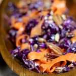 Marinated Red Cabbage Carrot Salad with Pumpkin Seeds & Vanilla