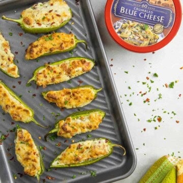 Blue Cheese and Bacon Stuffed Jalapeño Poppers Recipe
