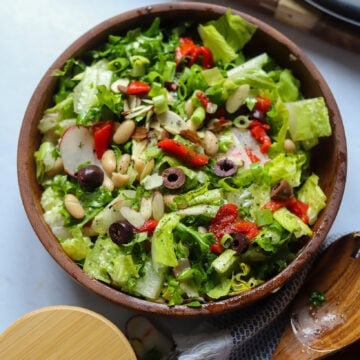 Garden Salad with Oregano Vinaigrette