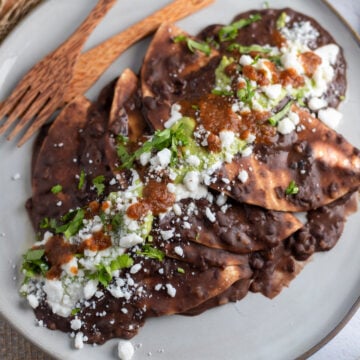 Black Bean Enfrijoladas
