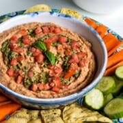 Tomato-Pesto Hummus - Gluten-and-Dairy-Free