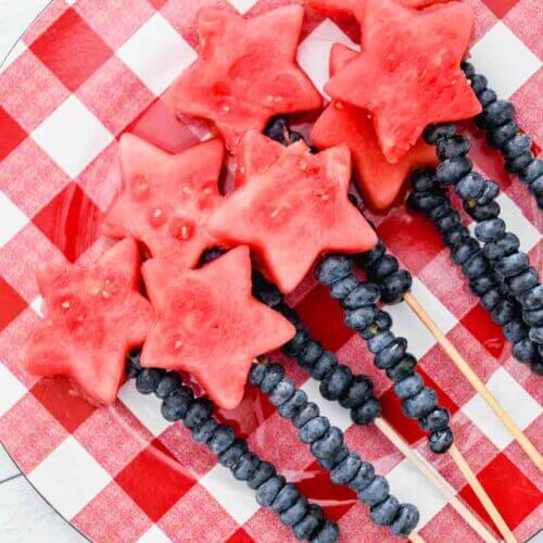 4th of July Fruit Kabobs