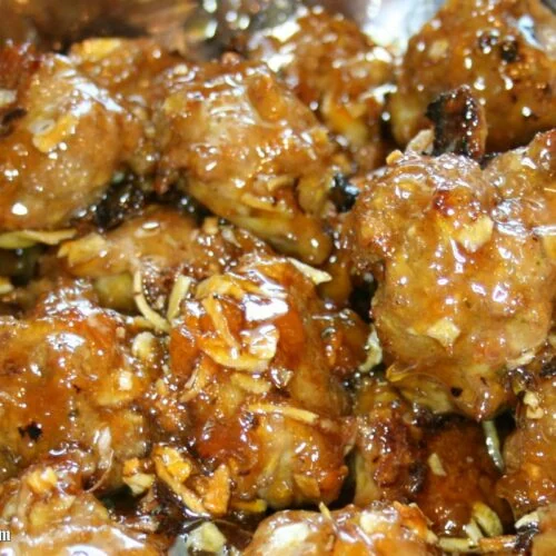 3-Ingredient Apricot Glazed Party Meatballs