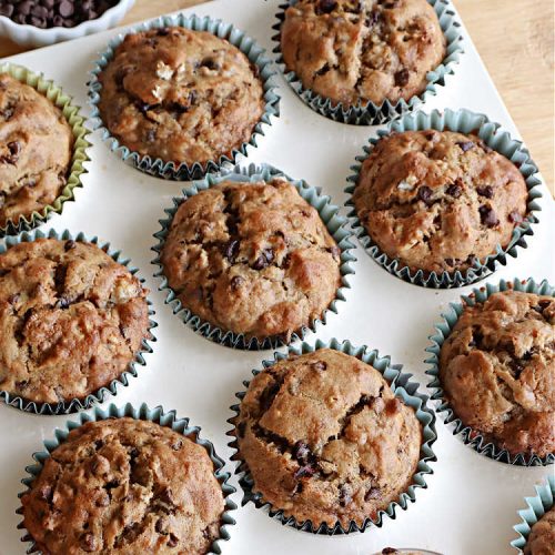 Gluten Free Chocolate Chip Banana Muffins