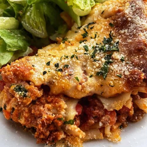 Lazy Slow Cooker Lasagna