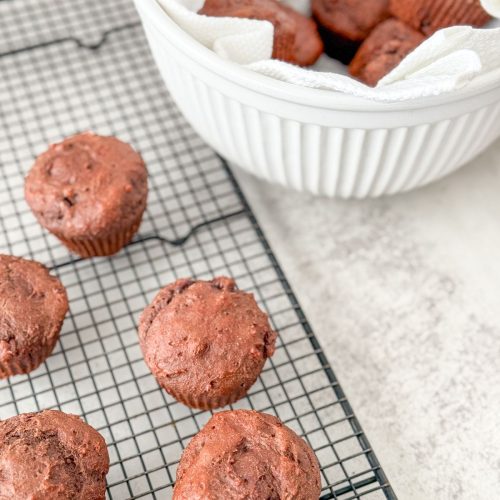 Chocolate Kodiak Cake Muffins