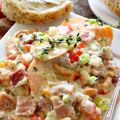 Ham and Scalloped Sweet Potatoes