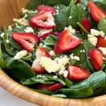 Strawberry Spinach Salad with a Balsamic Poppyseed Vinaigrette Dressing